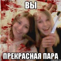 ВЫ ПРЕКРАСНАЯ ПАРА
