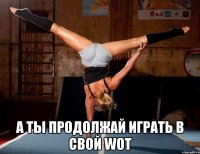  а ты продолжай играть в свой WOT