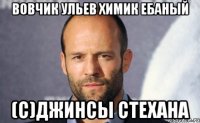 Вовчик ульев химик ебаный (С)джинсы стехана