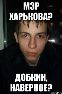 Мэр Харькова? Добкин, наверное?