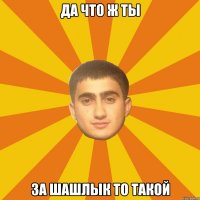 ДА ЧТО Ж ТЫ ЗА ШАШЛЫК ТО ТАКОЙ