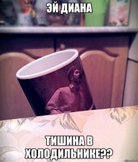 Эй Диана Тишина в холодильнике??