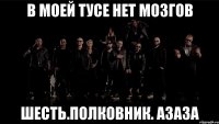 В моей тусе нет мозгов Шесть.полковник. Азаза