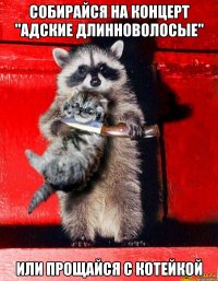 Собирайся на концерт "АДские длинноволосые" или прощайся с котейкой