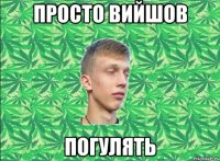 просто вийшов погулять