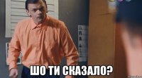  шо ти сказало?