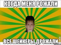 КОГДА МЕНЯ РОЖАЛИ ВСЕ ШЕЙКЕРЫ ДРОЖАЛИ