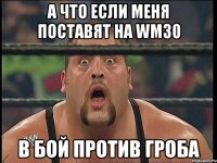 А что если меня поставят на wm30 В бой против гроба