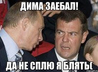 Дима заебал! Да не сплю я блять(