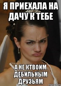 Я ПРИЕХАЛА НА ДАЧУ К ТЕБЕ А НЕ КТВОИМ ДЕБИЛЬНЫМ ДРУЗЬЯМ