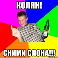 КОЛЯН! СНИМИ СЛОНА!!!