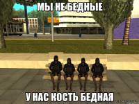 мы не бедные у нас кость бедная