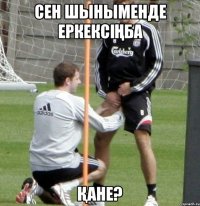 сен шыныменде еркексІҢба Қане?