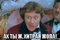  ах ты ж, хитрая жопа!