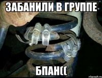 ЗАБАНИЛИ В ГРУППЕ БПАН((