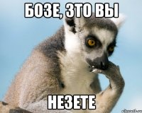Бозе, зто вы Незете