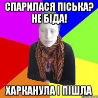 спарилася піська? не біда! харканула і пішла