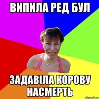 випила ред бул задавіла корову насмерть