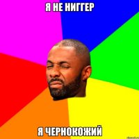 я не ниггер я чернокожий