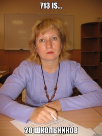 713 is... 20 школьников