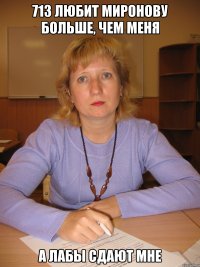 713 любит Миронову больше, чем меня а лабы сдают мне