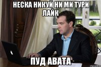 неска никуй ни ми тури лайк пуд авата