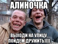 Алиночка Выходи на улицу, пойдем дружить))))