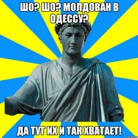 Шо? Шо? Молдован в одессу? да тут их и так хватает!
