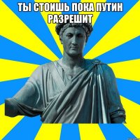 Ты стоишь пока путин разрешит 