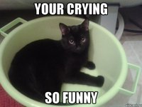 YOUR CRYING SO FUNNY