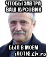 чтобы завтра ваш курсовик был в моём лотке