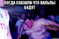 КОГДА СКАЗАЛИ ЧТО ВАЛЬПЫ БУДУТ 
