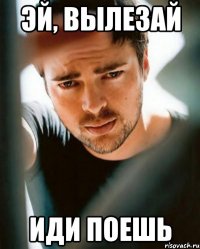 Эй, вылезай иди поешь