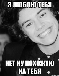 Я люблю тебя Нет ну похожую на тебя