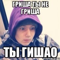 гриша ты не гриша ты гишао