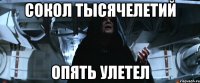 сокол тысячелетий опять улетел