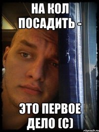 на кол посадить - это первое дело (с)