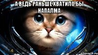 А ведь раньше хватило бы напалма 