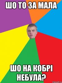шо то за мала шо на кобрі небула?