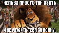 Нельзя просто так взять И не укусить тебя за попку!