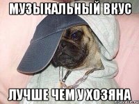 Музыкальный вкус Лучше чем у хозяна