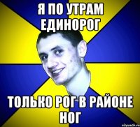 я по утрам единорог только рог в районе ног