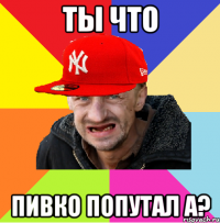 ты что пивко попутал а?