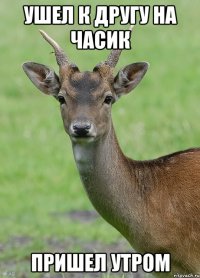 Ушел к другу на часик Пришел утром