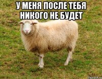 у меня после тебя никого не будет 