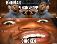 Биг Мак ----------------------- Чизбургер Chicken