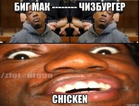 Биг Мак -------- Чизбургер Chicken