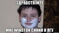 Здравствуйте Мне Winston синий и Ягу