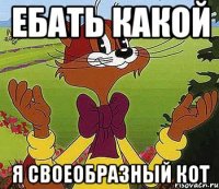 Ебать какой я своеобразный кот