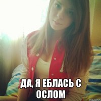  ДА, Я ЕБЛАСЬ С ОСЛОМ